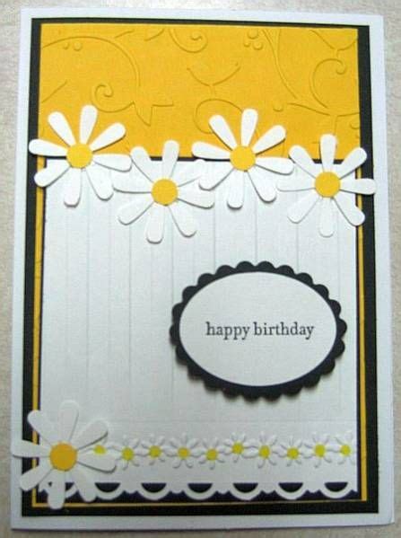 Daisy Daisy Daisy Embossed Cards Daisy Cards Birthday Greeting Cards