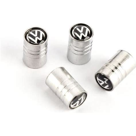 Lot de 4 Bouchons de valve chromés logo Volkswagen Cdiscount Auto