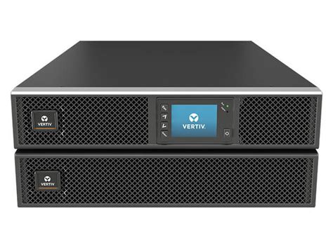 Vertiv Liebert GXT5 Online Double-Conversion UPS — 8000VA / 7200W 208V Data Center 6U Rack/Tower (with Pre-Installed Gigabit Network Management Card / TWIST-LOCK) (GXT58000RM6U-NC-TWIST-LOCK)
