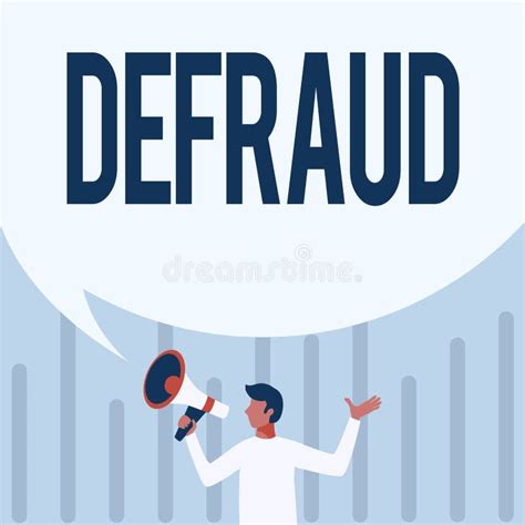 Conceptual Display Defraud. Internet Concept To Trick or Cheat Someone ...