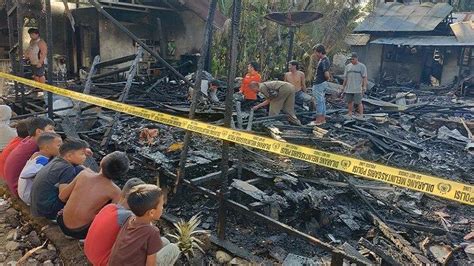 Kebakaran Di Desa Muara Jaya Balangan Hanguskan Rumah Hitungan Menit