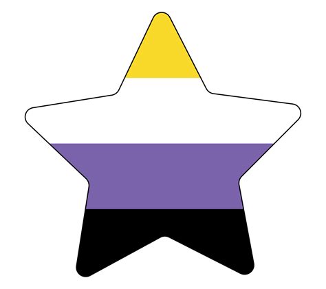 Non Binary Pride Community Flag Lgbt Symbol Sexual Minorities Identity Illustration 14826264