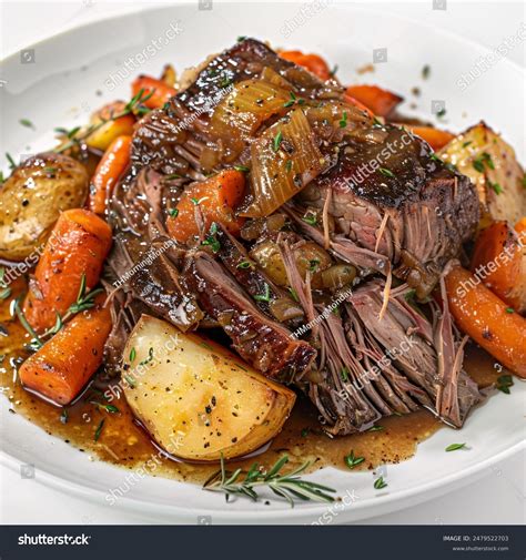 Classic American Pot Roast Potato Roast Stock Photo 2479522703