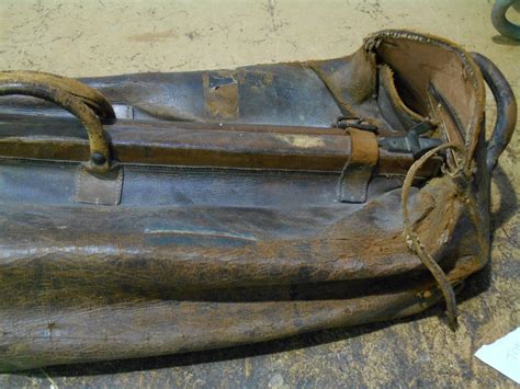 Restoring Cricketer Jack Masons 121 Year Old Leather Cricket Bag
