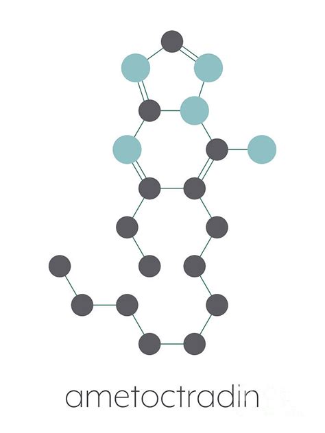 Ametoctradin Fungicide Molecule Photograph By Molekuul Science Photo