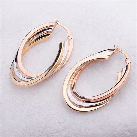Золотые серьги "Кольца" | Silver fashion earrings, Jewelry, Fashion ...
