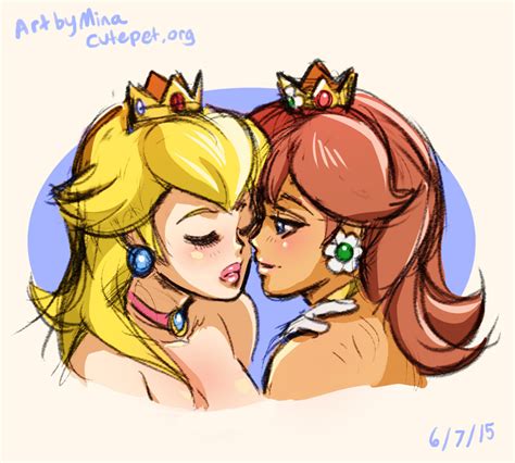 Daily Sketch Peach And Daisy By MinaCream Hentai Foundry