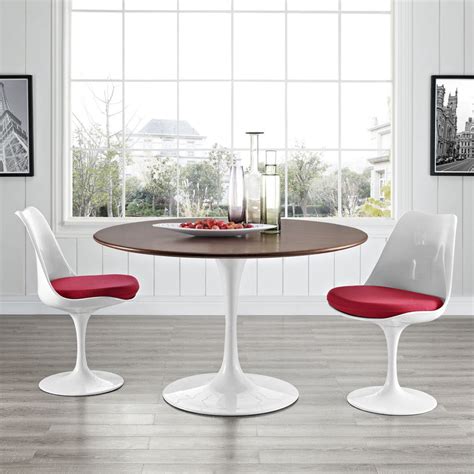 Lore Round Dining Table Walnut - Froy.com