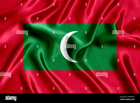 Flag Of Maldives Stock Photo Alamy