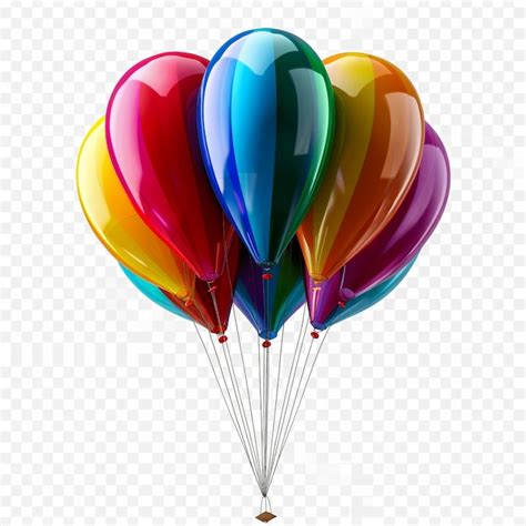 Premium Photo Red Flying Balloon Isolated On White Background