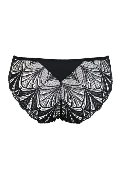 New Romance Bikini Brief In Black Rose Pour Moi
