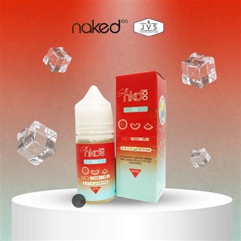 Jual Naked 100 Juicy Watermelon ICE Salt Nic 30ML Liquid Nkd100 Naked Ice Salt USA Kab