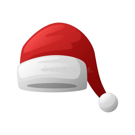 Santa Hat Isolated On White Background Stock Vector Illustration Of