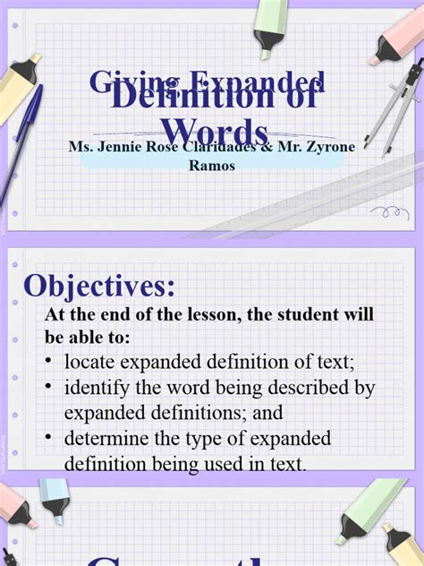 Lesson 2 Expanded Definition | PDF | Definition | Analogy