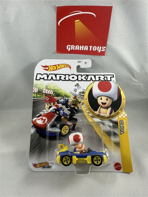 Toad Mach Hot Wheels Super Mario Kart Case F Grana Toys