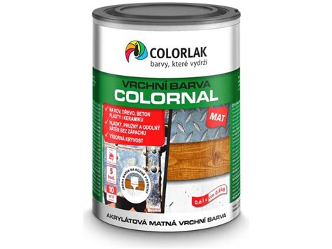 COLORNAL vrchní barva vodouředitelná matná 0,8 kg - bílá - vedesta.cz