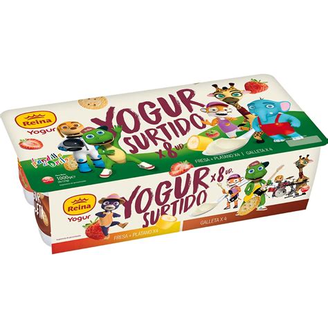 Yogur Sabores Fresa Pl Tano Y De Galleta Sin Gluten Pack