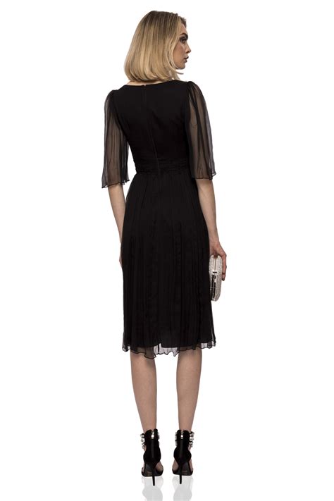 Chantilly lace silk dress | RS10511 | NISSA