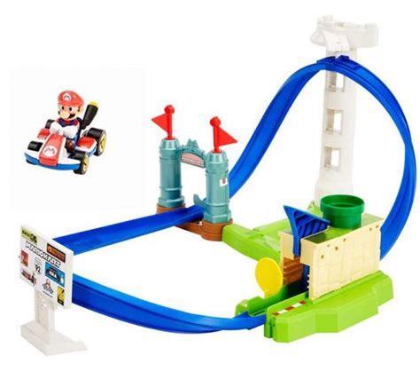 Hot Wheels Mario Kart Circuit Slam Track Set Bilbane Med Bil Hgk