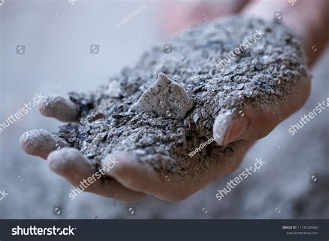Ashes Hands Ashes Pour Through Fingers Stock Photo 1118724560 ...
