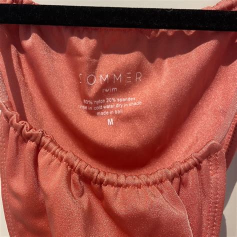 Sommer Swim Peach Bikini Bottom Depop