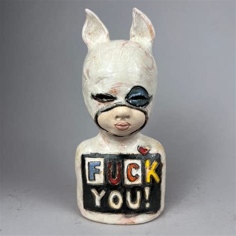 Iwo Rynkiewicz 1970 Fuck You Handmade Ceramic Figure Auction Online Catawiki