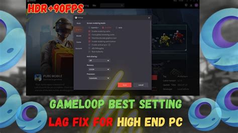 Gameloop Best Settings For High End Pc Pubg Mobile Emulator