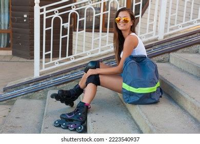 Beautiful Sexy Brunette Woman Has Happy Stock Photo Shutterstock