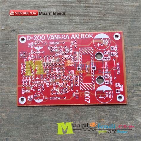 Jual PCB Power Amplifier Class D D200 mini 200watt FET IRF9530 IRF530