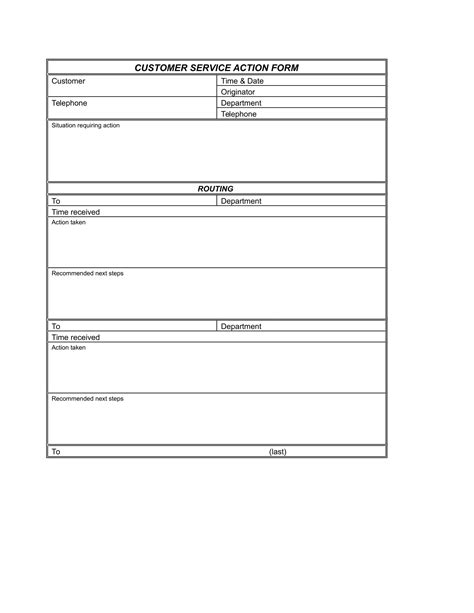 FREE 3+ Customer Service Action Forms in PDF | MS Word