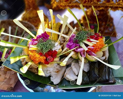 banten canang stock photo image  vegetable