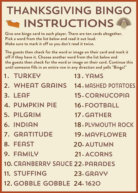 Free Thanksgiving Printable Bingo Cards - Printable Board Games