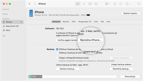 Ripristino dell'iPhone, dell'iPad o dell'iPod alle impostazioni di