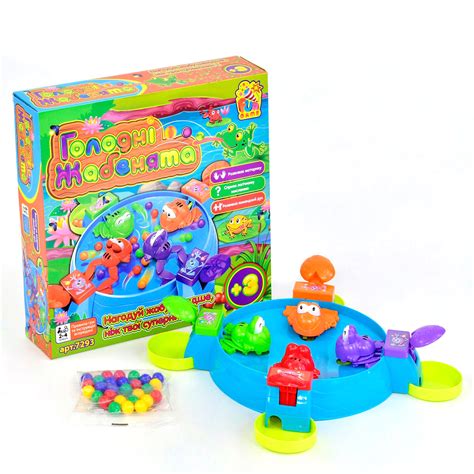 Настольная игра Kimi Голодные лягушки Разноцветная 6945717432598 ...