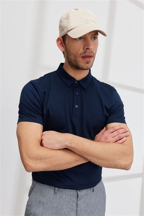 Alt Ny Ld Z Classics Erkek Lacivert Slim Fit Dar Kesim Polo Yaka