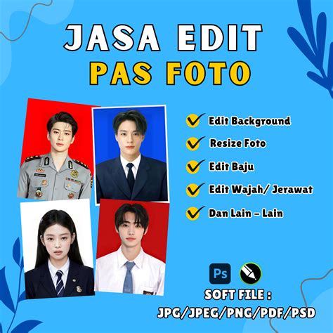 Jasa Edit Pas Foto Profesional Siap Cetak | Toco Iklan Baris