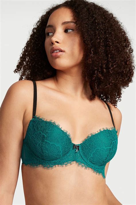 Buy Victorias Secret Shaded Spruce Green Lace Lightly Lined Demi Bra