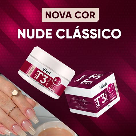 Nati Alongamento De Unha Gel T Nude Cl Ssico Compre Aqui Todos Os