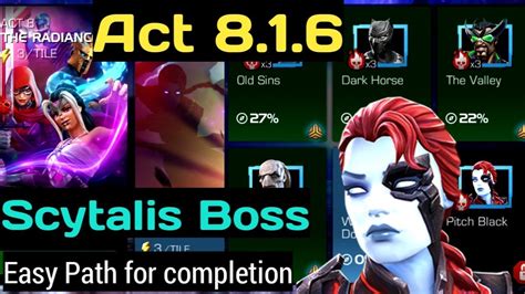 Mcoc Act Easy Path For Completion Book Scytalis Boss