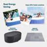 RELXTIME Insulated Cover Set For Oval Inflatable Hot Tubs Cec Set For 188Cm Inflatable Hot Tubs