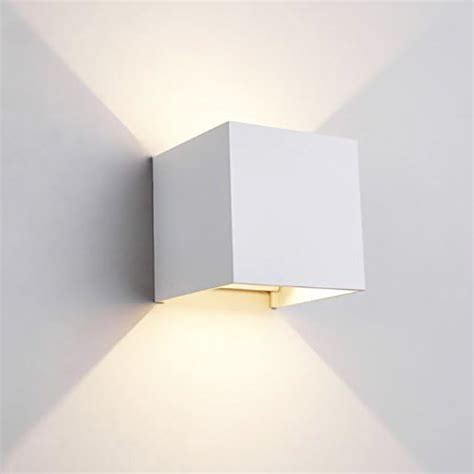 Applique Cubo Bianco Led Da W Impermeabile Ip Da Esterno E Interni