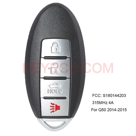 OEM Smart Remote Car Key Fob 4 Button 315MHz 4A For Infiniti Q50 2014