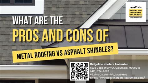 What Are The Pros And Cons Of Metal Roofing Vs Asphalt Shingles Youtube