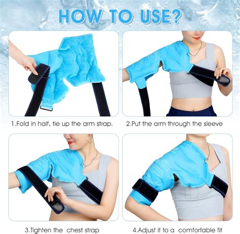 Buy Shoulder Ice Pack For Rotator Cuff Injuries Reusable Flexible Gel