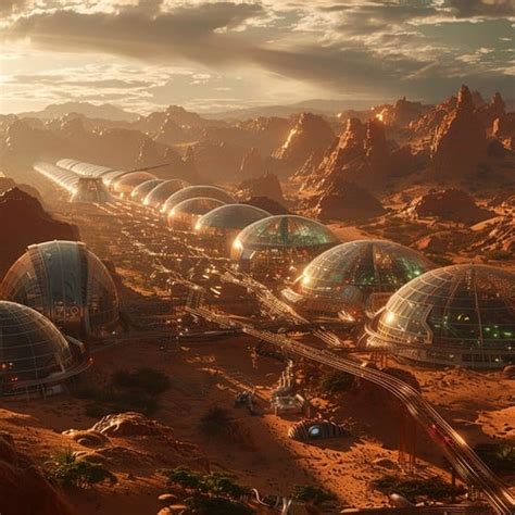 mars colony concept photo mars colony domes