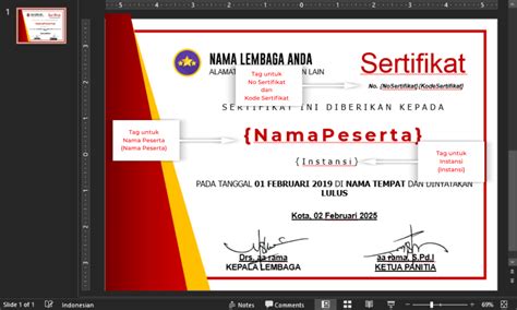 Membuat Sertifikat Dengan Nomor Otomatis Cara Kerja