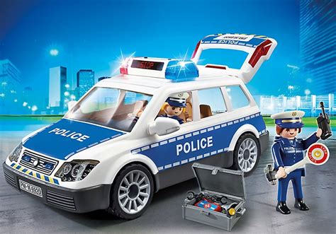 Playmobil Voiture De Police Avec Gyrophare Sir Ne