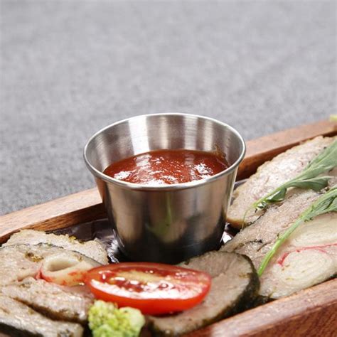 Купить Чашка для макания соуса, высокая прочность, нержавеющая сталь ...