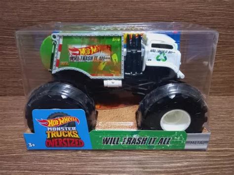 Hot Wheels Monster Trucks Oversized Will Trash It All Mattel Parcelamento Sem Juros