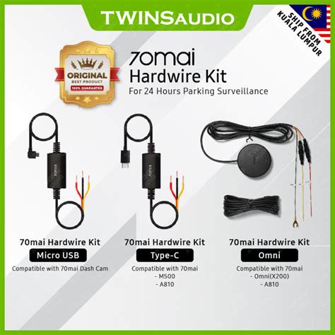 70mai Hardware Kit Hard Wire Fuse Kit Car | Lazada